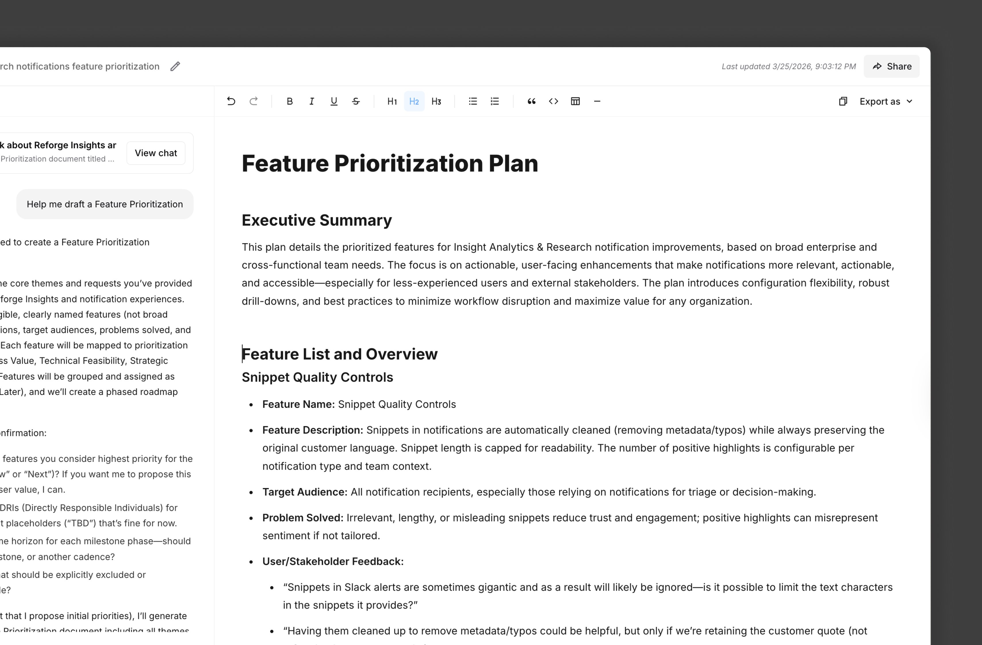 Bring insights into your docs